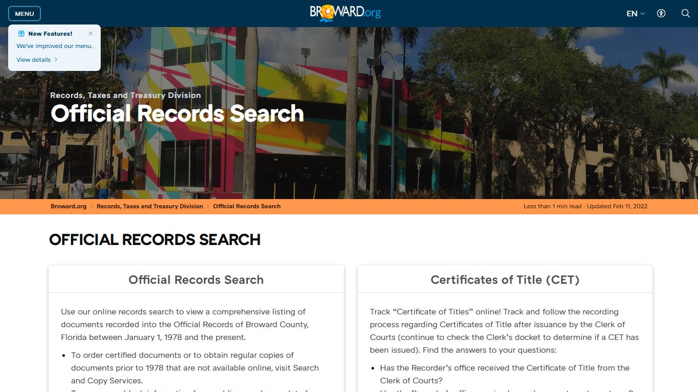 Records Official Records Search - Broward County, Florida